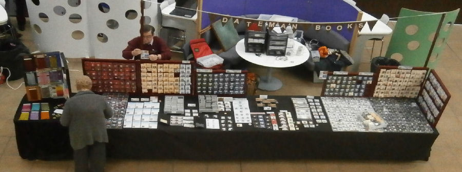 Dateman Books setting up at an MGM Fair MGM Fairs run dollshouse fairs around the UK